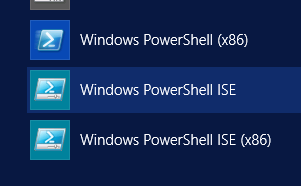 Windows PowerShell ISE