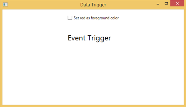 Data Trigger