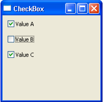 CheckBox Output