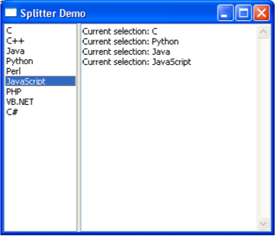 Splitter Demo