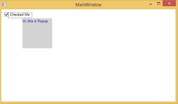Popup Output